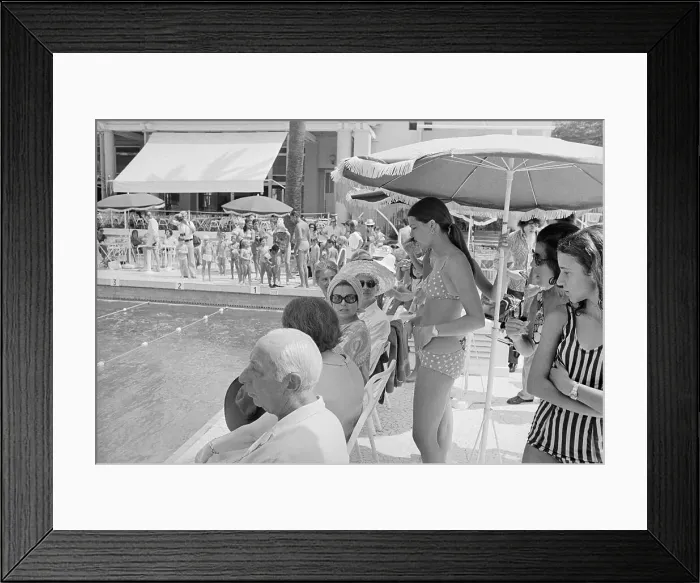 Framed Print : Princess Caroline Conversing with Mother Princess Grace Framed Print : Princess Caroline Conversing with Mother Princess Grace