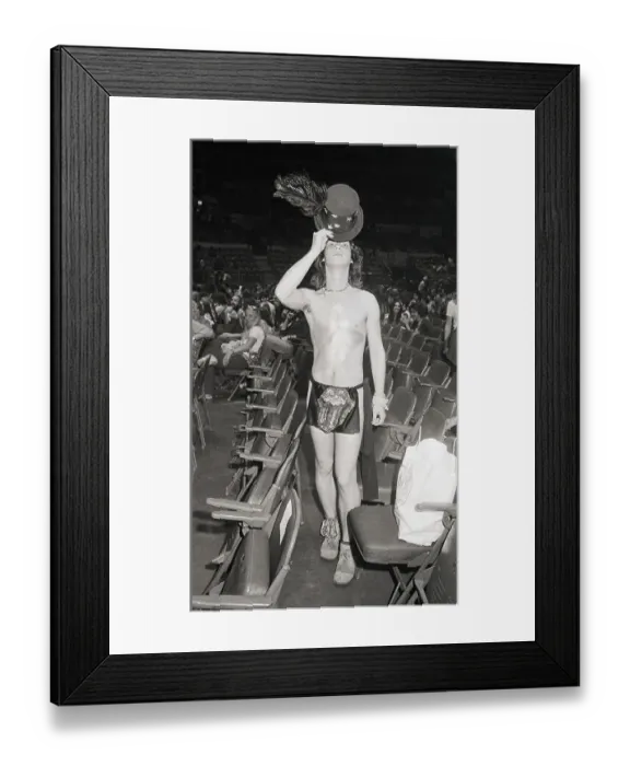 Framed Print : Man at Rolling Stones Concert Framed Print : Man at Rolling Stones Concert