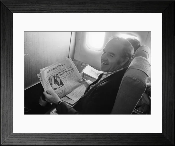 Framed Print : Portrait of George McGovern Framed Print : Portrait of George McGovern