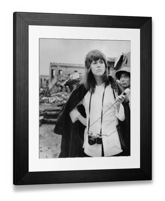 Framed Print : Actress Jane Fonda in Vietnam Framed Print : Actress Jane Fonda in Vietnam
