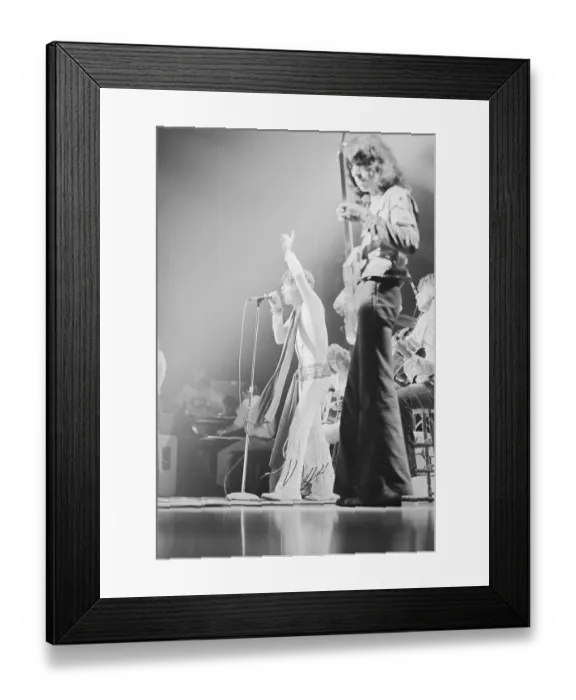 Framed Print : Bill Wyman and Mick Jagger on Stage Framed Print : Bill Wyman and Mick Jagger on Stage