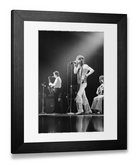Framed Print : Mick Jagger On Stage Singing Framed Print : Mick Jagger On Stage Singing