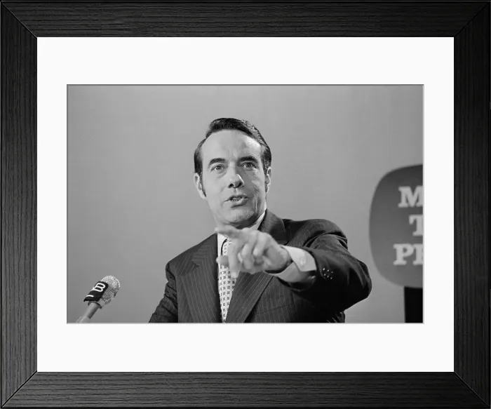 Framed Print : Robert Dole Pointing His Finger Framed Print : Robert Dole Pointing His Finger
