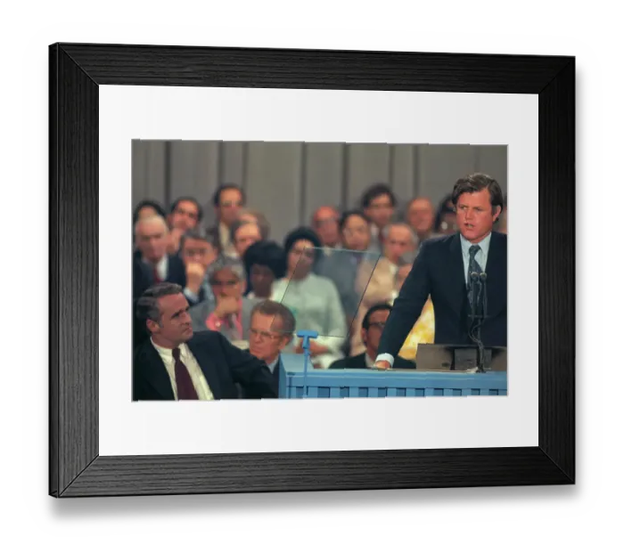 Framed Print : Closeup of Edward Kennedy Speaking at Convention Framed Print : Closeup of Edward Kennedy Speaking at Convention