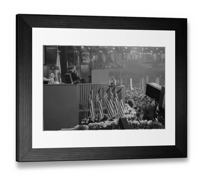 Framed Print : Mcgovern's Acceptance Speech At Dem Nat Framed Print : Mcgovern's Acceptance Speech At Dem Nat