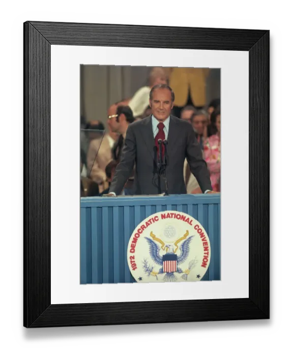 Framed Print : George McGovern Speaking at Democratic Convention Framed Print : George McGovern Speaking at Democratic Convention