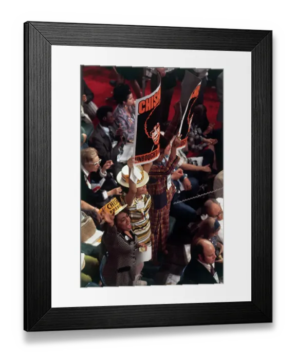 Framed Print : Supporters for Shirley Chisholm Framed Print : Supporters for Shirley Chisholm