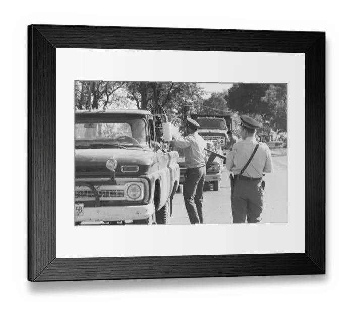 Framed Print : Police Stop And Search Cars Framed Print : Police Stop And Search Cars