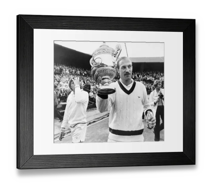 Framed Print : Stan Smith Holding Winners Cup Framed Print : Stan Smith Holding Winners Cup