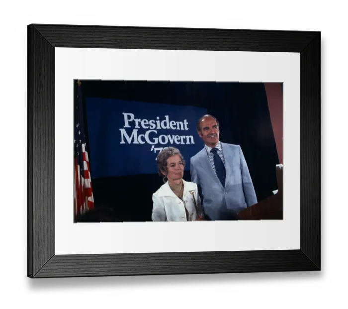 Framed Print : George McGovern with Wife Eleanor