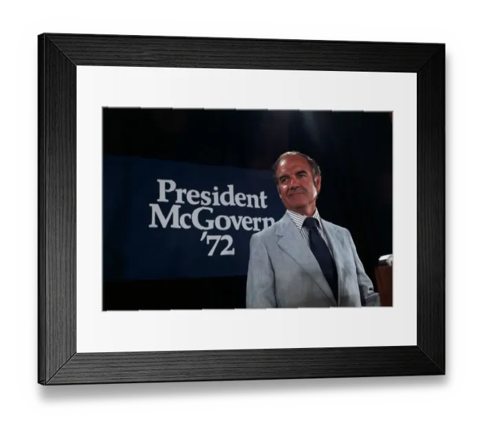 Framed Print : George McGovern at Democratic Convention Framed Print : George McGovern at Democratic Convention