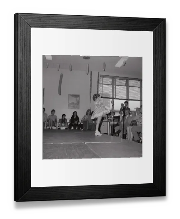 Framed Print : Karen Bellamcino Performing Framed Print : Karen Bellamcino Performing