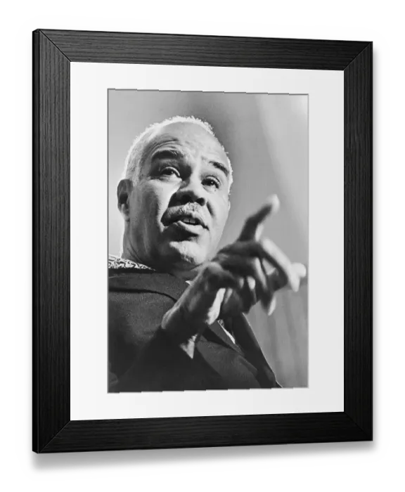 Framed Print : Roy Wilkins Pointing Finger During Speech Framed Print : Roy Wilkins Pointing Finger During Speech