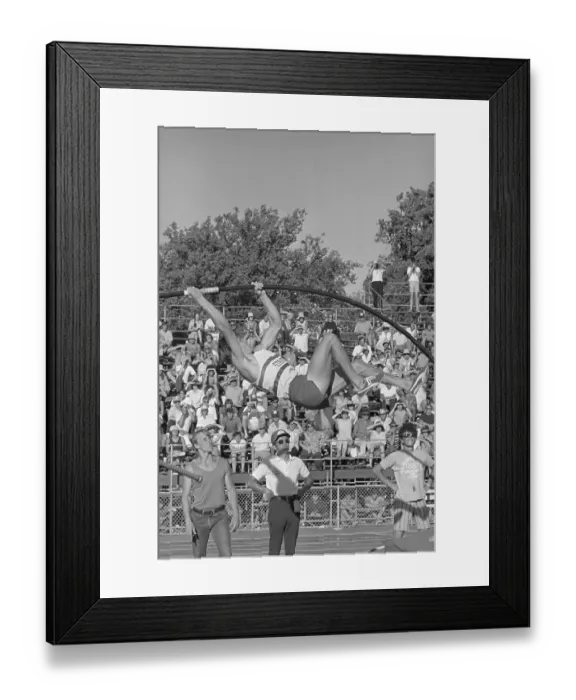 Framed Print : Bob Seagren During Pole Vault Competition Framed Print : Bob Seagren During Pole Vault Competition