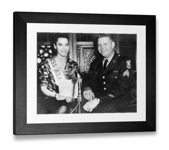 Framed Print : Jane Fonda is Miss Army Recruiting 1962 Framed Print : Jane Fonda is Miss Army Recruiting 1962