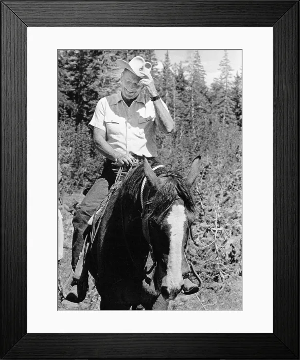 Framed Print : Ronald Reagan on Horseback Framed Print : Ronald Reagan on Horseback