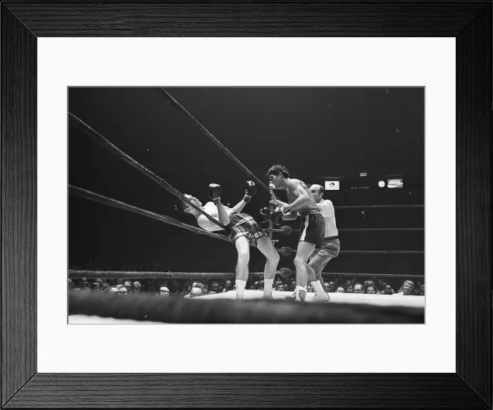Framed Print : Ken Buchanan Falling Through Ropes Framed Print : Ken Buchanan Falling Through Ropes