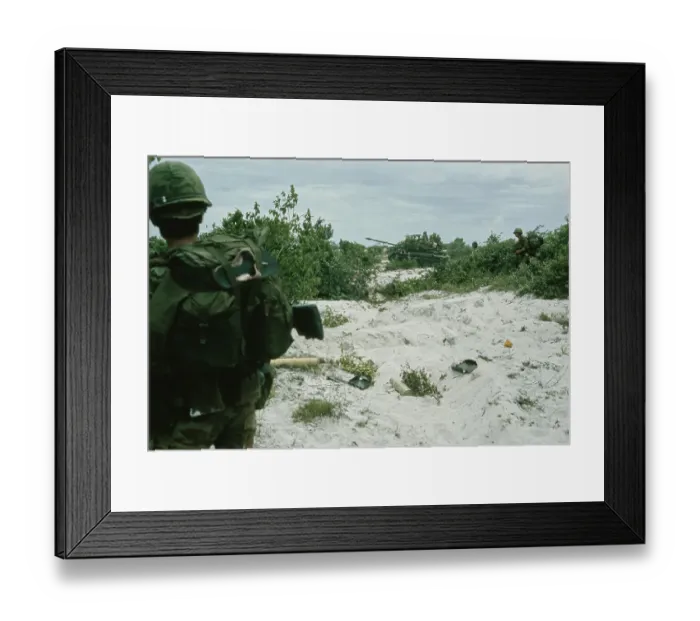 Framed Print : ARVN Marines, Vietnam War Framed Print : ARVN Marines, Vietnam War
