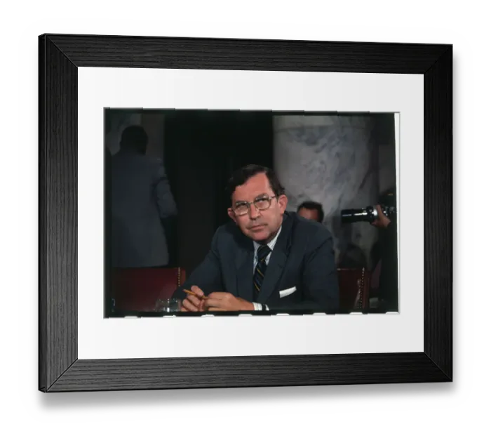 Framed Print : Portrait of Senator William B Spong