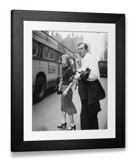 Framed Print : Clifford And Edith Irving Leaves Chelsea Hotel Framed Print : Clifford And Edith Irving Leaves Chelsea Hotel