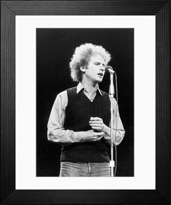 Framed Print : Art Garfunkel Singing in Concert Framed Print : Art Garfunkel Singing in Concert