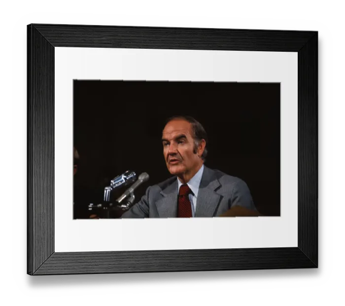 Framed Print : Portrait of George McGovern Framed Print : Portrait of George McGovern