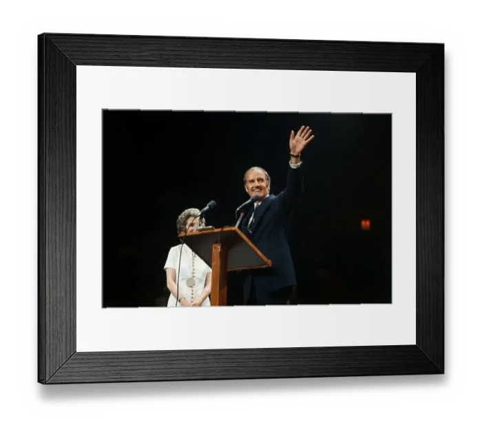 Framed Print : Senator George McGovern and His Wife Framed Print : Senator George McGovern and His Wife