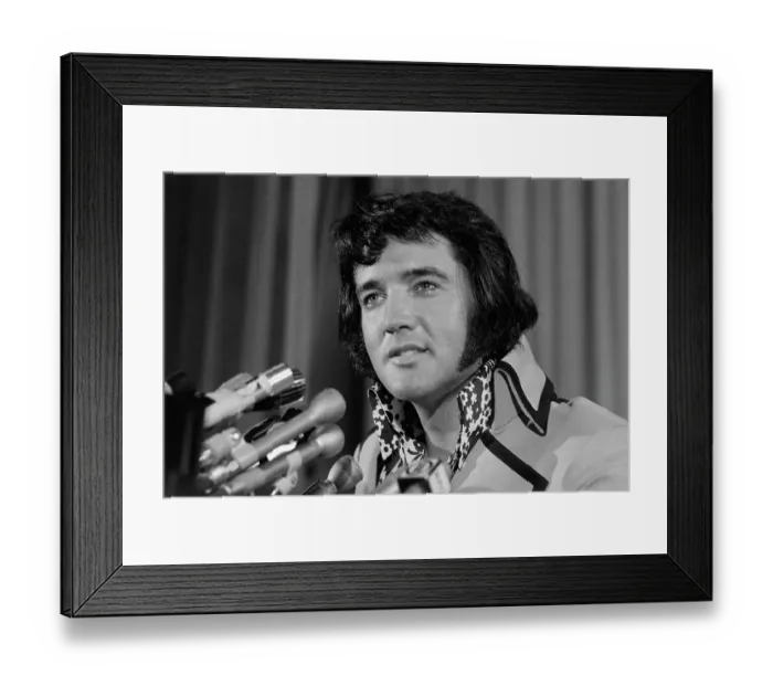 Framed Print : Elvis Presley at News Conference Framed Print : Elvis Presley at News Conference