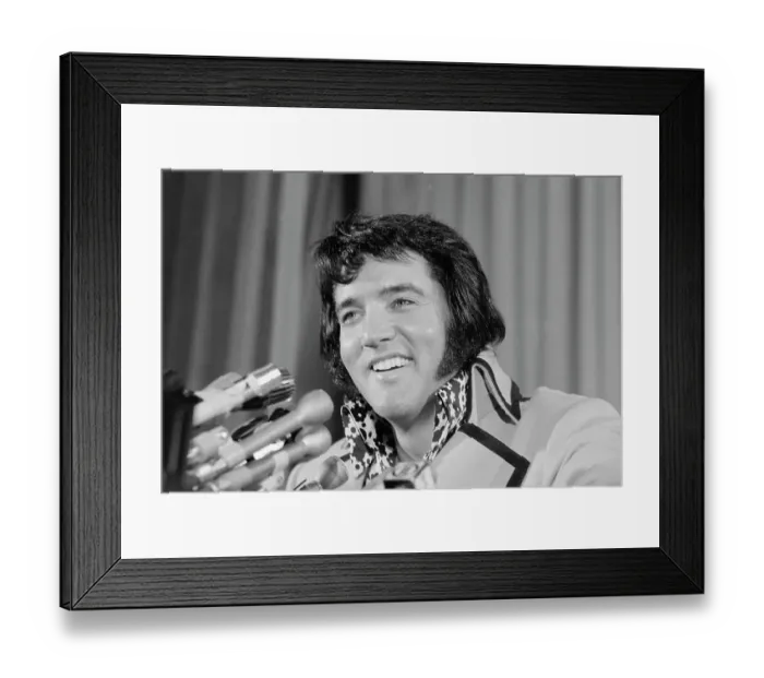 Framed Print : Elvis Presley at News Conference Framed Print : Elvis Presley at News Conference