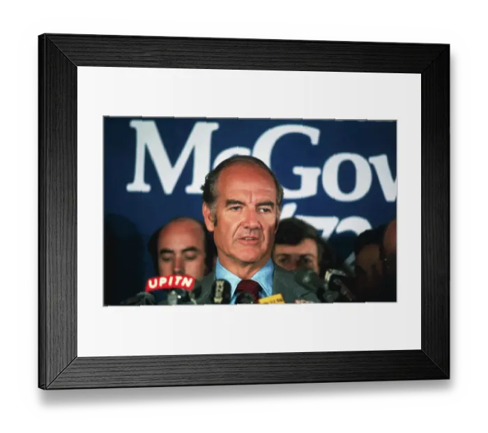 Framed Print : George McGovern Giving Speech Framed Print : George McGovern Giving Speech