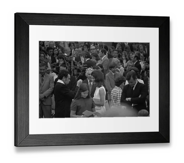 Framed Print : Jacqueline Kennedy Onassis During Mass for Robert F. Kennedy Framed Print : Jacqueline Kennedy Onassis During Mass for Robert F. Kennedy