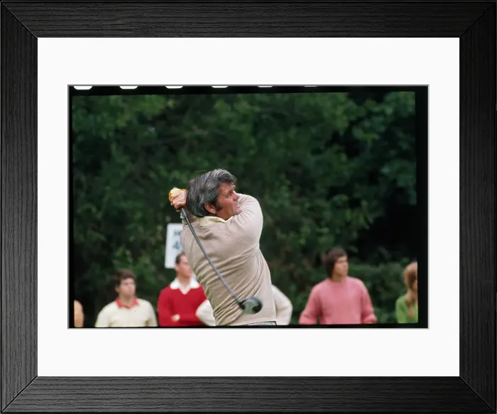 Framed Print : Gay Brewer Swinging Golf Club Framed Print : Gay Brewer Swinging Golf Club