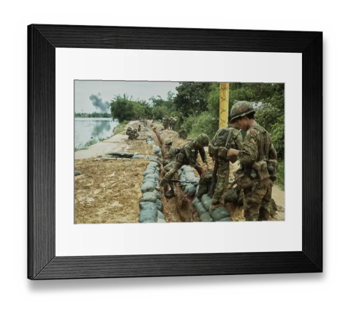 Framed Print : My Chanh River, Vietnam War Framed Print : My Chanh River, Vietnam War