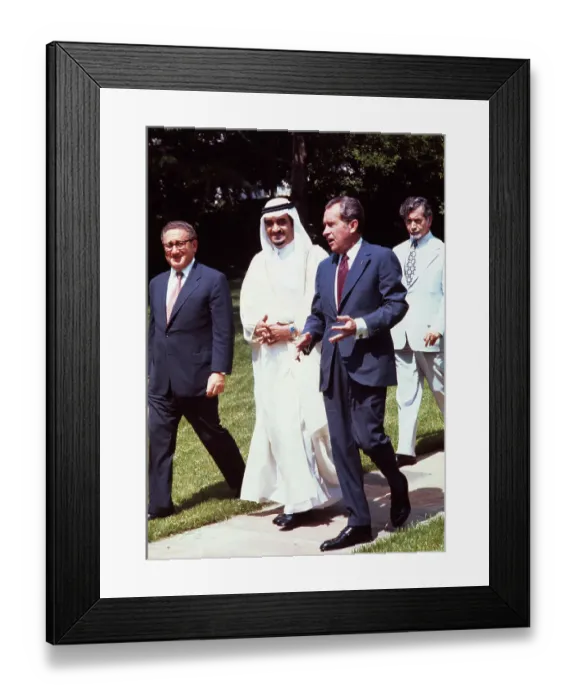 Framed Print : Richard Nixon and Prince Fahd Framed Print : Richard Nixon and Prince Fahd