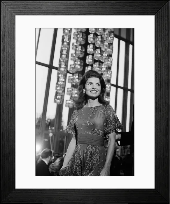 Framed Print : Jacqueline Onassis at Kennedy Center
