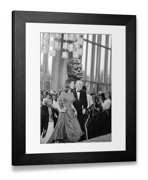Framed Print : Jacqueline Kennedy Onassis and Roger Stevens Attending Musical Event Framed Print : Jacqueline Kennedy Onassis and Roger Stevens Attending Musical Event