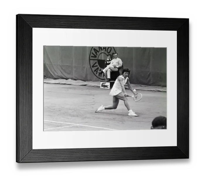 Framed Print : Tennis - French Open - Billie Jean King Framed Print : Tennis - French Open - Billie Jean King