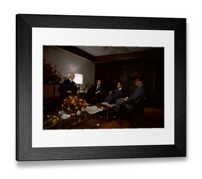 Framed Print : Richard Nixon Meeting with Representatives Framed Print : Richard Nixon Meeting with Representatives