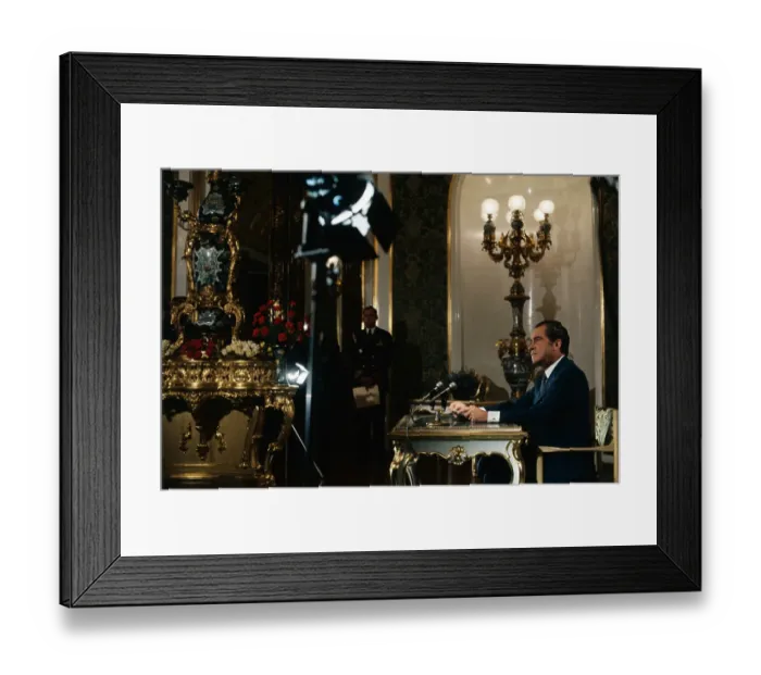 Framed Print : Richard Nixon Speaking at Kremlin Framed Print : Richard Nixon Speaking at Kremlin