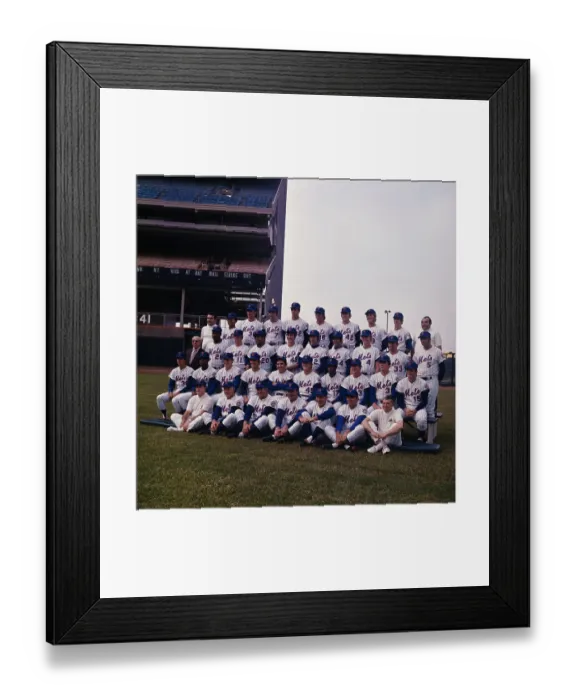 Framed Print : New York Mets Baseball Team Framed Print : New York Mets Baseball Team
