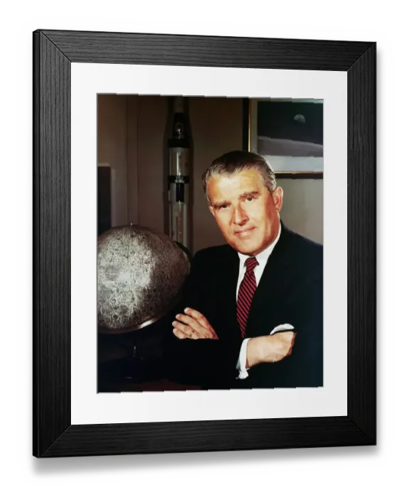 Framed Print : Administrator of NASA Wernher Von Braun Framed Print : Administrator of NASA Wernher Von Braun