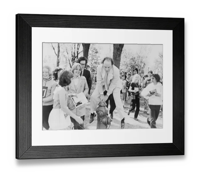 Framed Print : Pierre Trudeau Leap-Frogging Framed Print : Pierre Trudeau Leap-Frogging