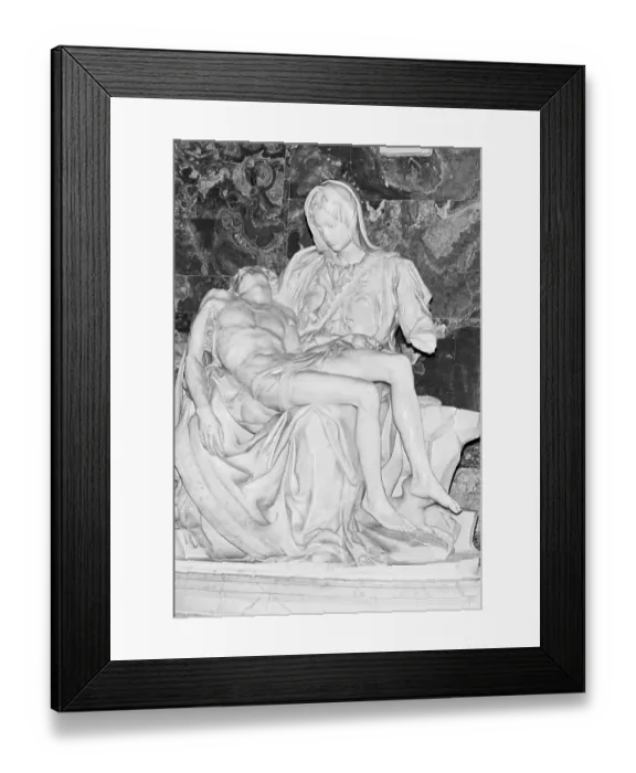 Framed Print : Damage Done to Pieta by Michelangelo Buonarroti Framed Print : Damage Done to Pieta by Michelangelo Buonarroti