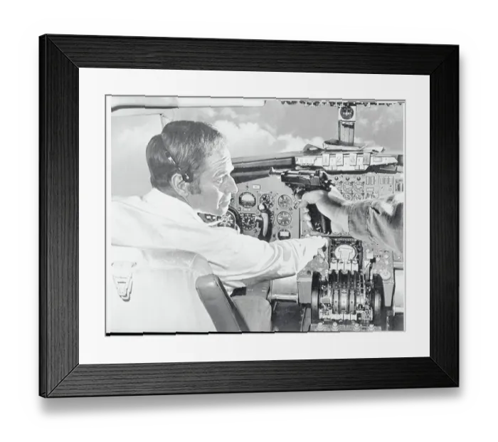 Framed Print : Charlton Heston in Skyjacked Framed Print : Charlton Heston in Skyjacked