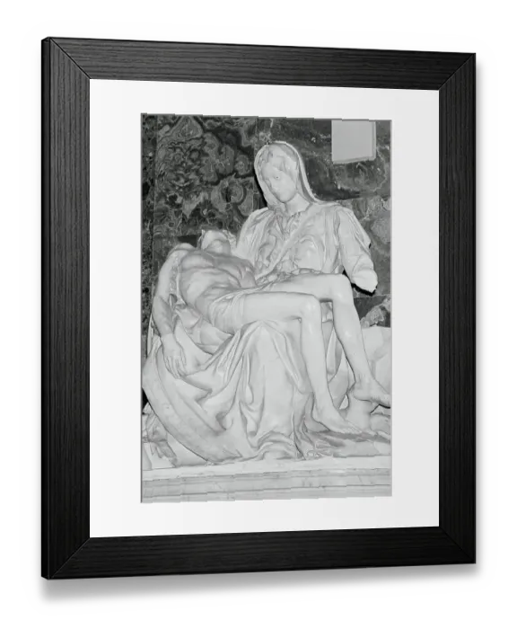 Framed Print : The Pieta after Hammer Attack