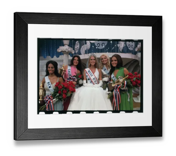 Framed Print : Miss U.S.A. Surrounded by Runners Up Framed Print : Miss U.S.A. Surrounded by Runners Up