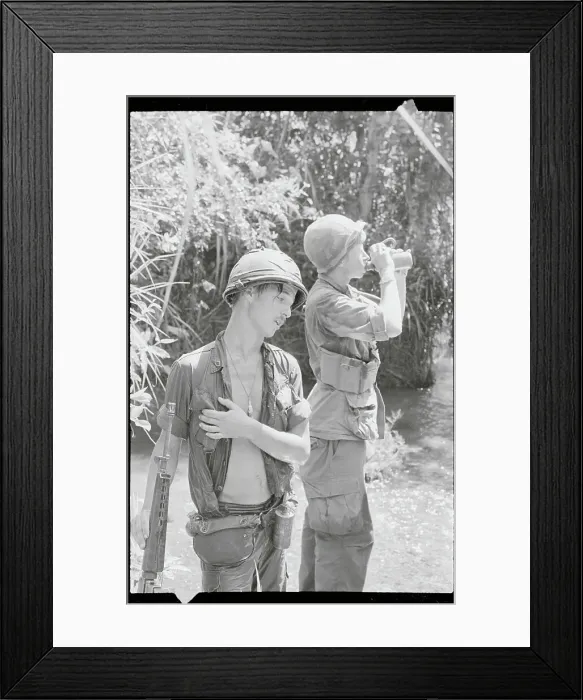 Framed Print : Soldiers Drinking Water Framed Print : Soldiers Drinking Water