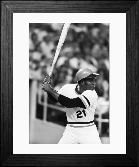 Framed Print : Roberto Clemente at Bat Framed Print : Roberto Clemente at Bat