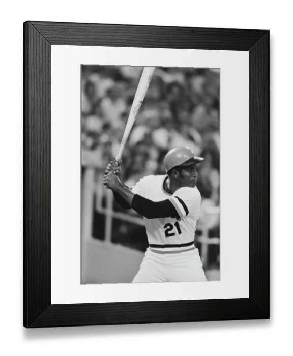 Framed Print : Roberto Clemente at Bat During Game Framed Print : Roberto Clemente at Bat During Game