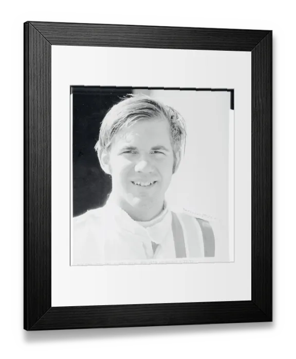 Framed Print : Portrait of Sam Posey Framed Print : Portrait of Sam Posey